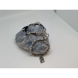 2 Bracelets / 1 Is Uno de 50 *Style* / 1 Is Stainless Steel Ball Bead NO C.O.A